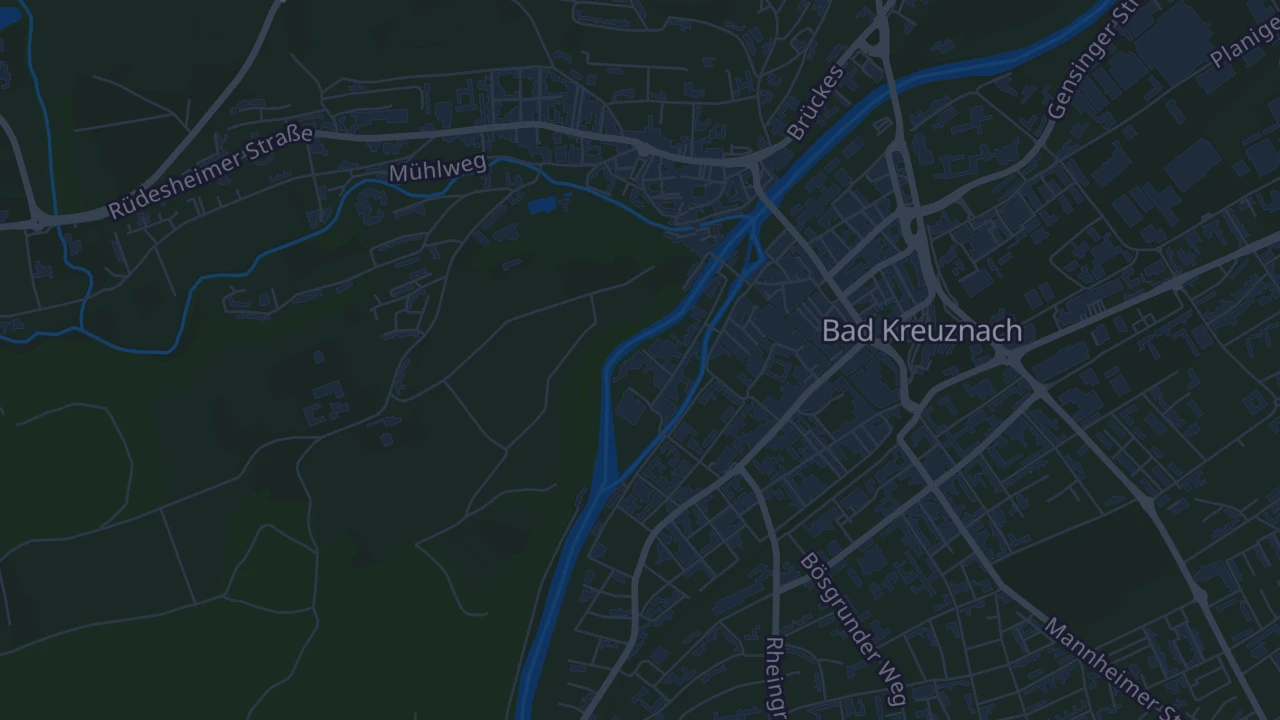 Karte von Bad Kreuznach