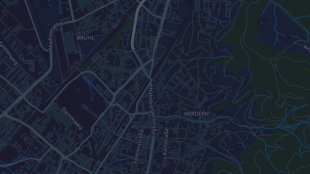 Karte von Freiburg im Breisgau