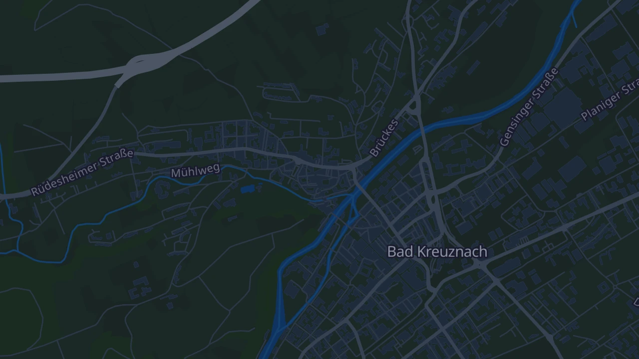Karte von Bad Kreuznach