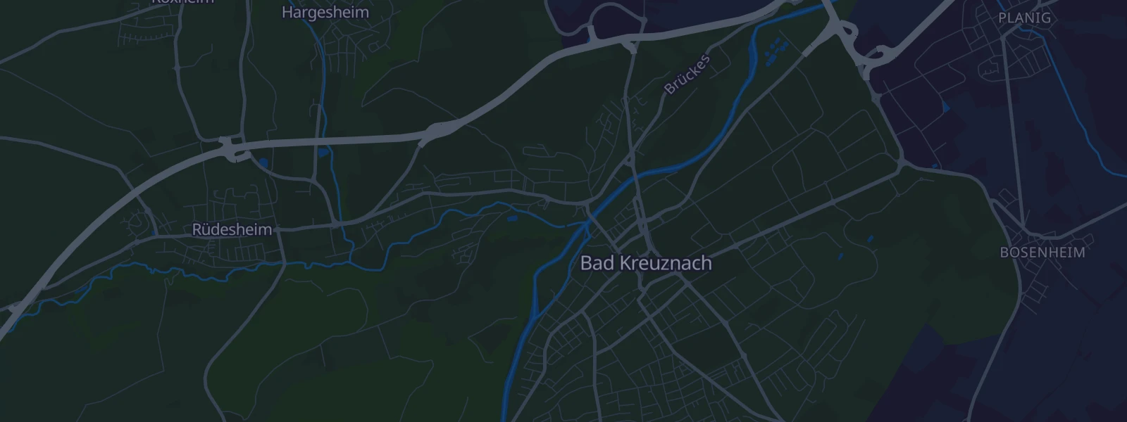 Karte von Bad Kreuznach