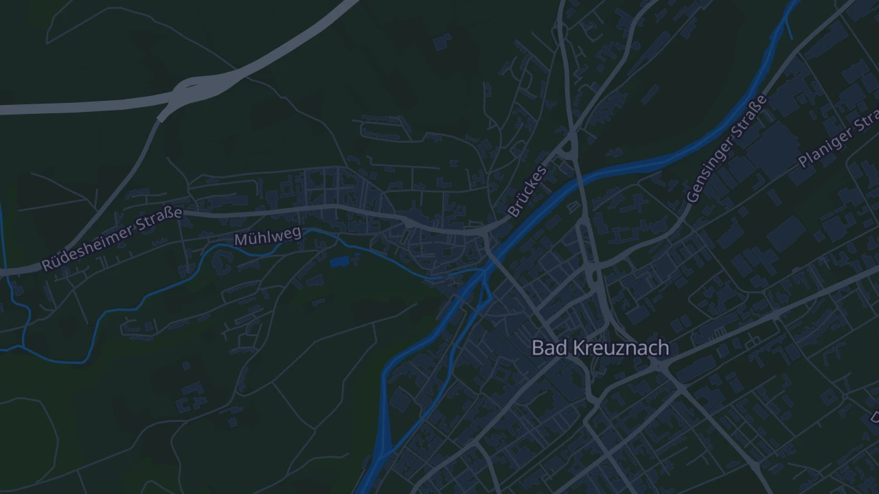 Karte von Bad Kreuznach