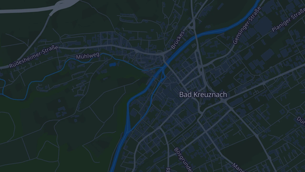 Karte von Bad Kreuznach