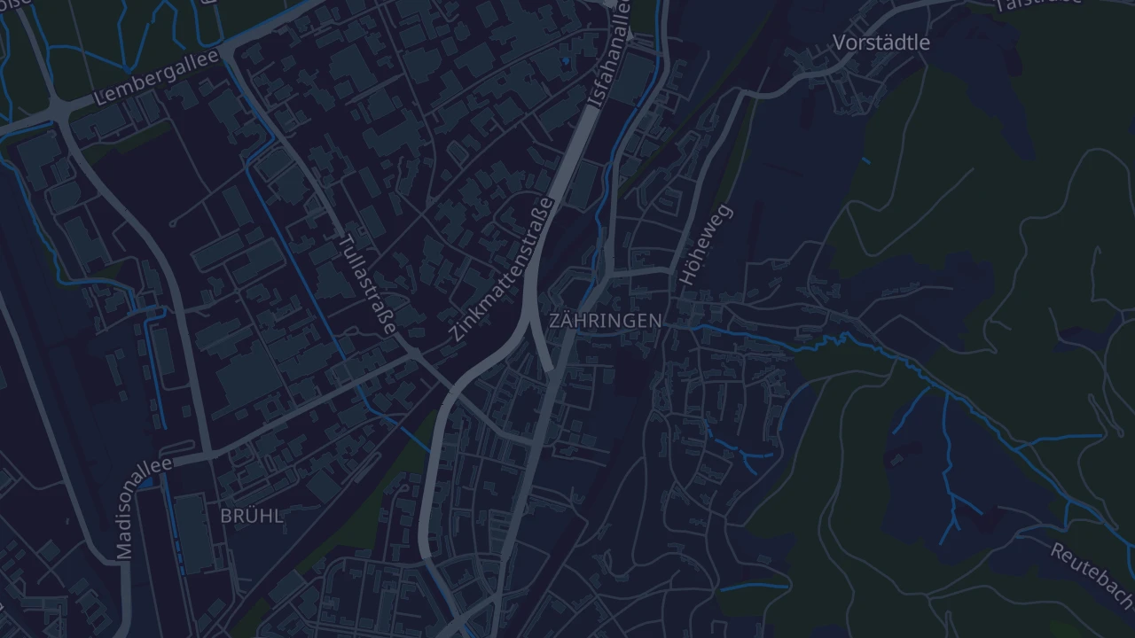 Karte von Freiburg im Breisgau