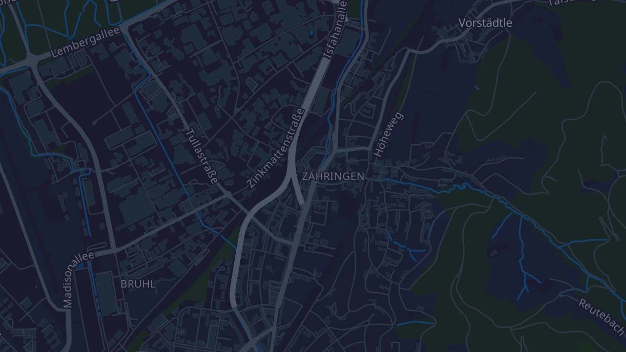 Karte von Freiburg im Breisgau