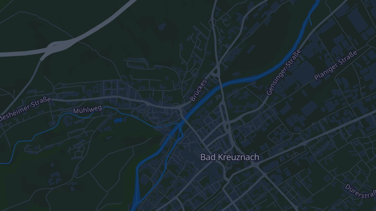 Karte von Bad Kreuznach