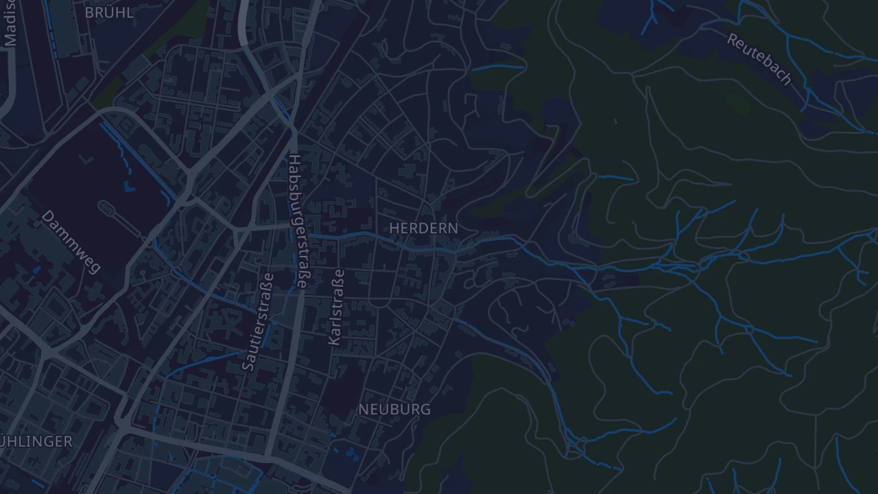 Karte von Freiburg im Breisgau