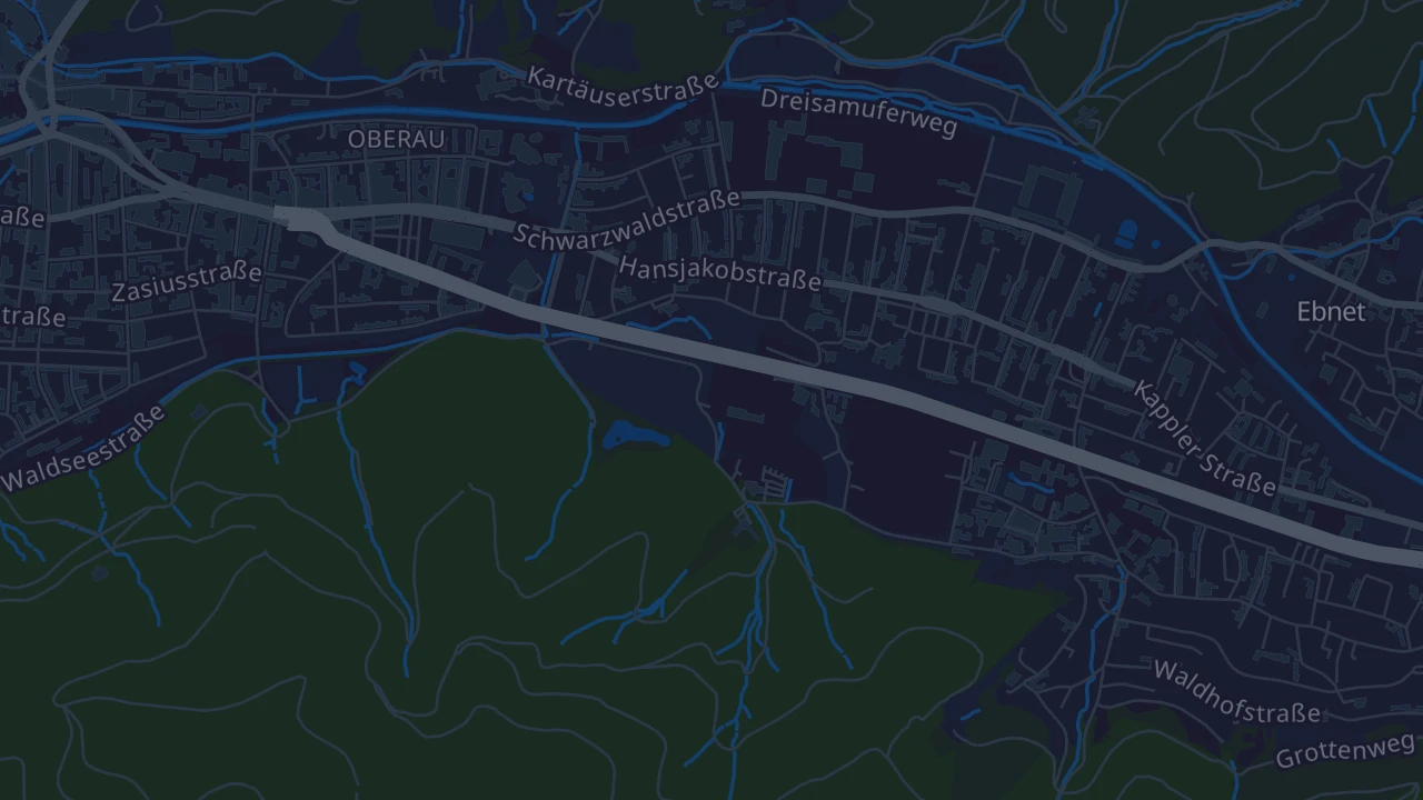 Karte von Freiburg im Breisgau