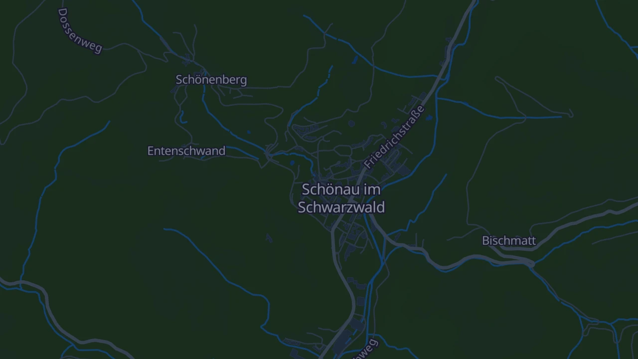 Karte von Schönau im Schwarzwald