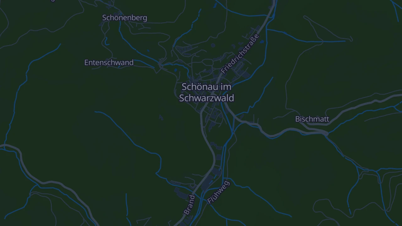 Karte von Schönau im Schwarzwald