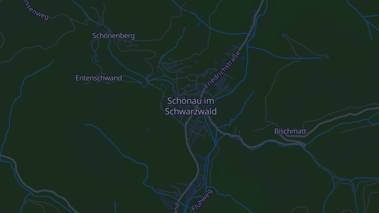 Karte von Schönau im Schwarzwald