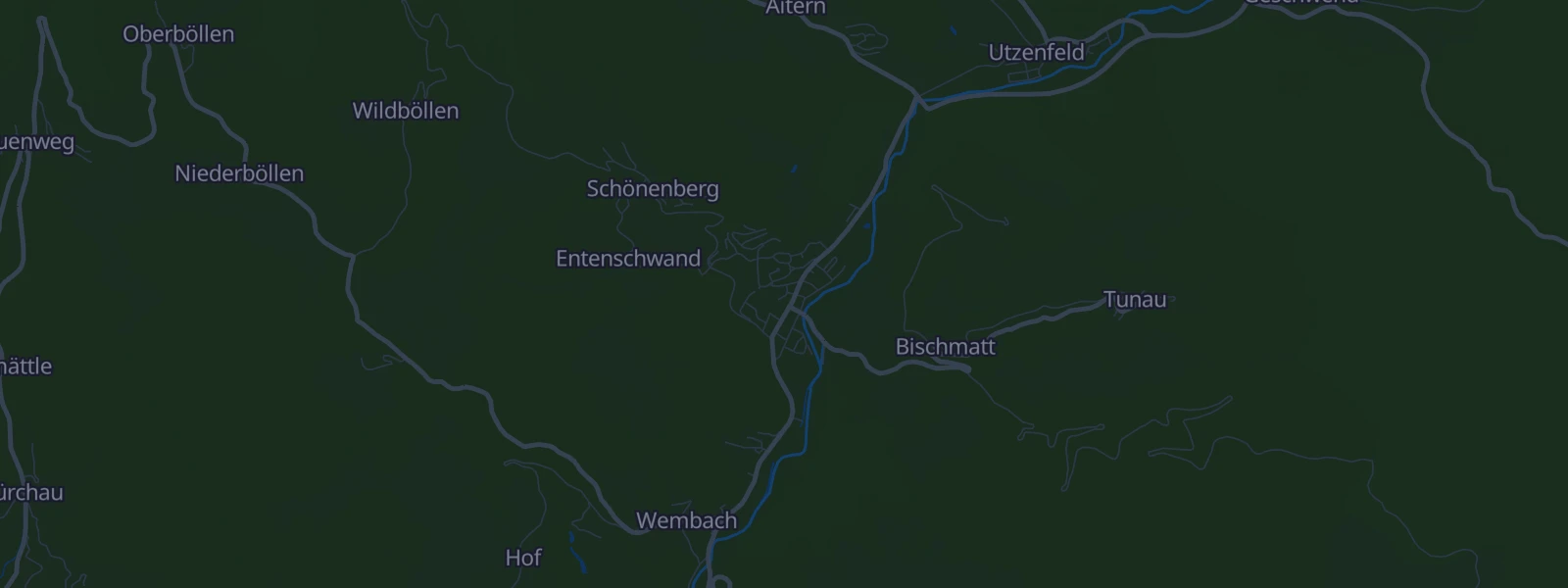 Karte von Schönau im Schwarzwald