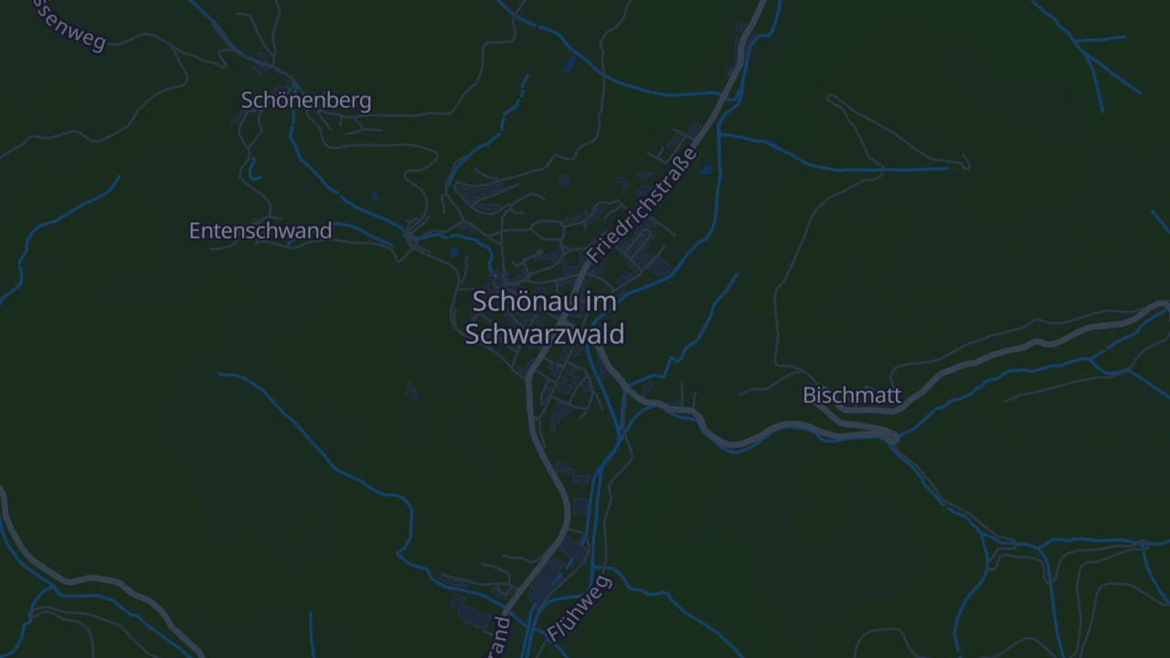 Karte von Schönau im Schwarzwald