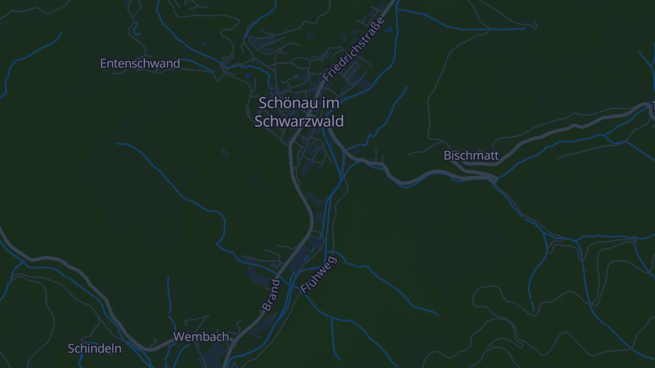 Karte von Schönau im Schwarzwald