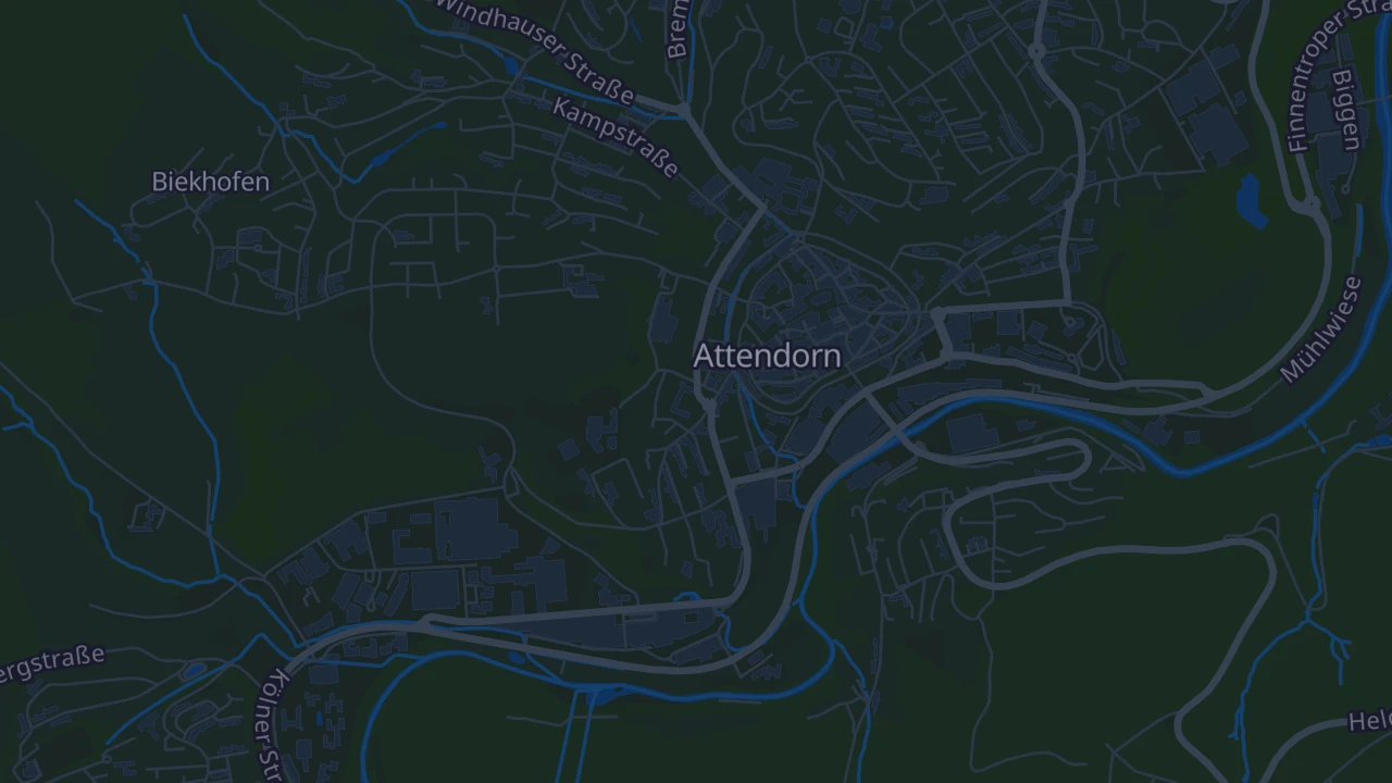 Karte von Attendorn