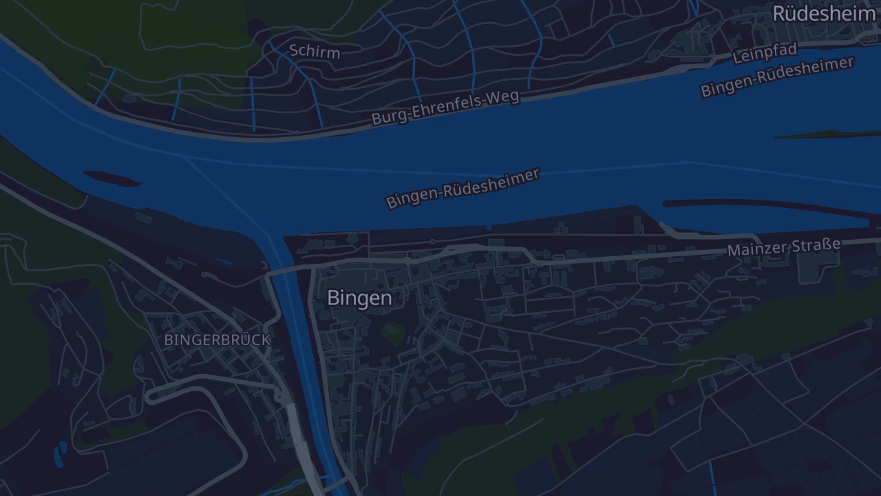Karte von Bingen am Rhein