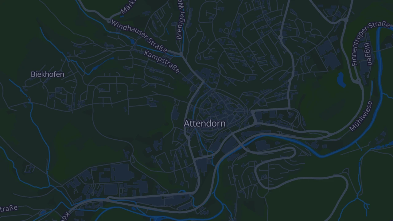 Karte von Attendorn