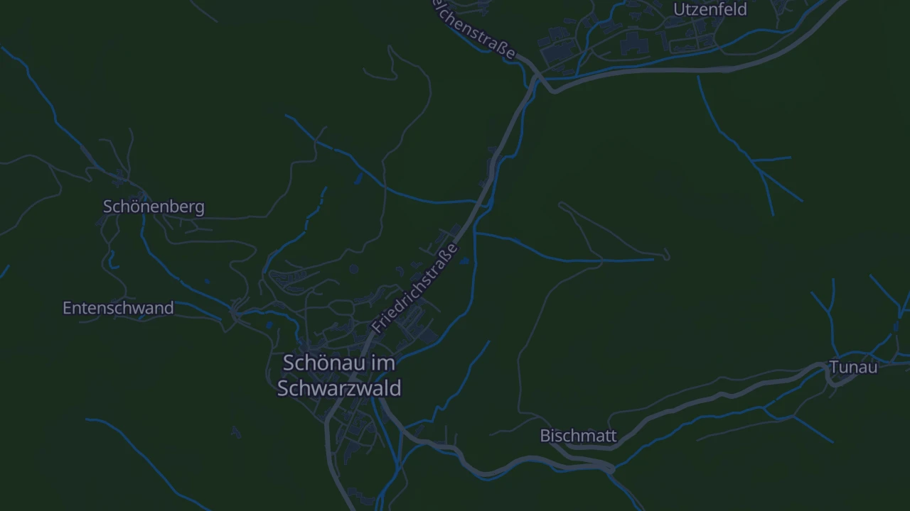 Karte von Schönau im Schwarzwald