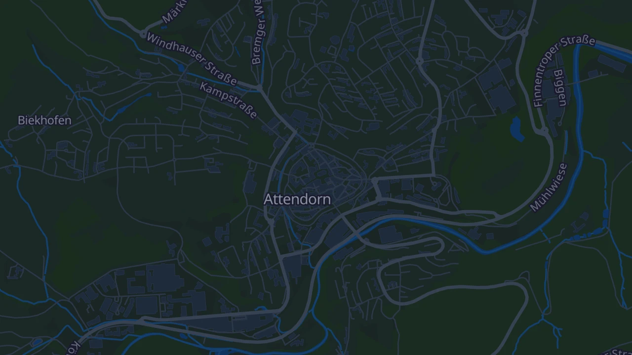 Karte von Attendorn