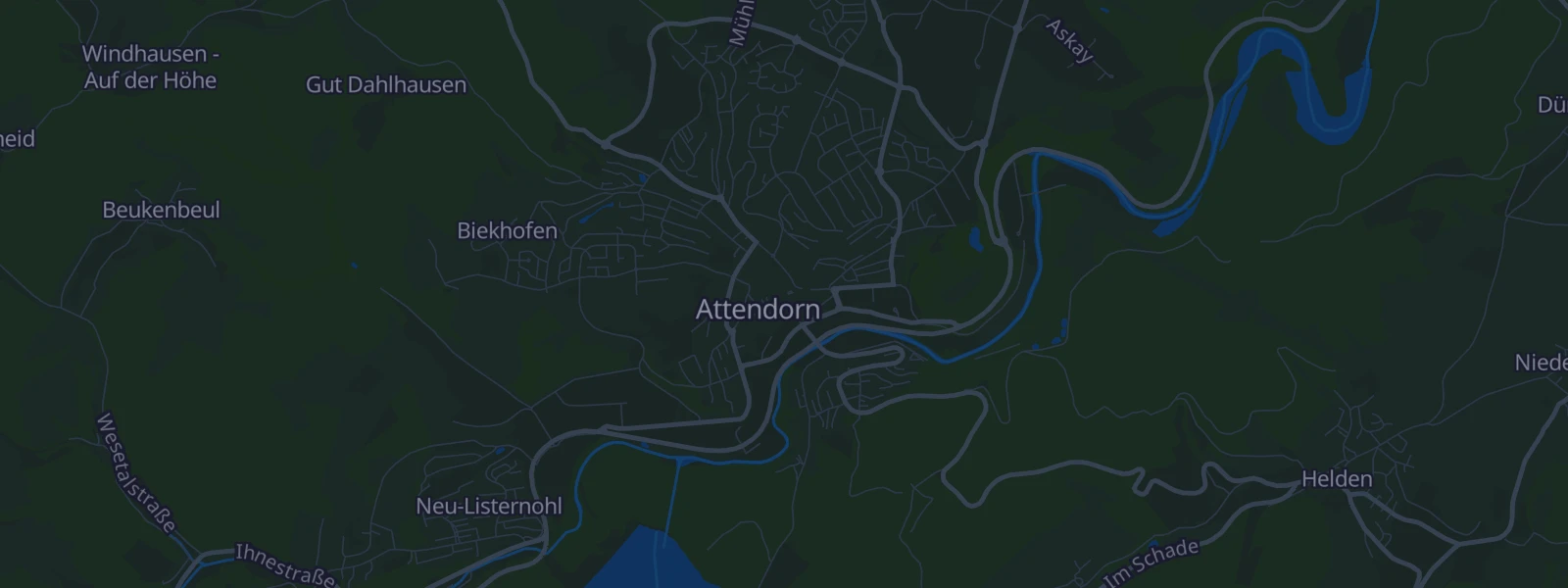 Karte von Attendorn