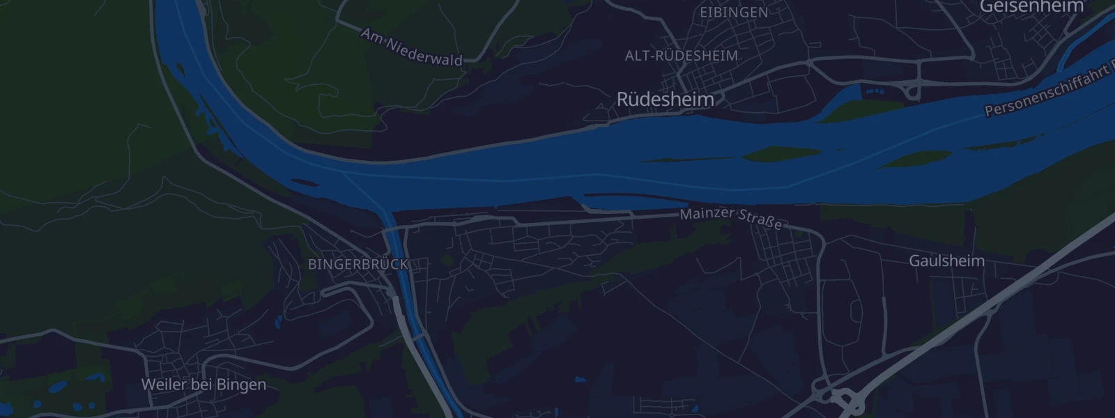 Karte von Bingen am Rhein