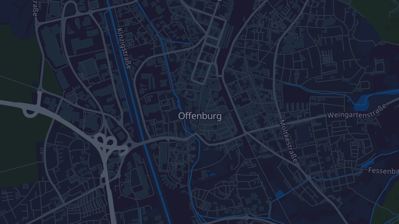 Karte von Offenburg