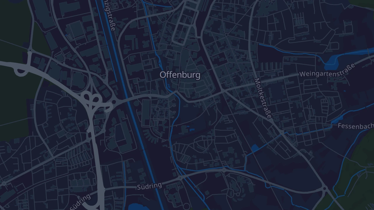 Karte von Offenburg