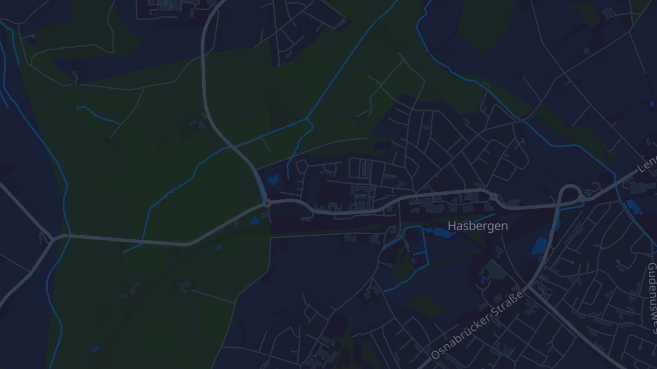 Karte von Hasbergen