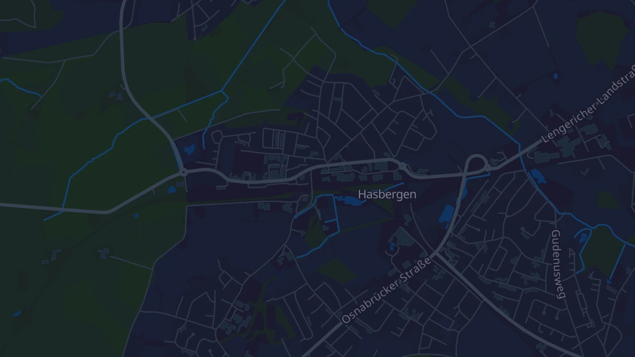 Karte von Hasbergen