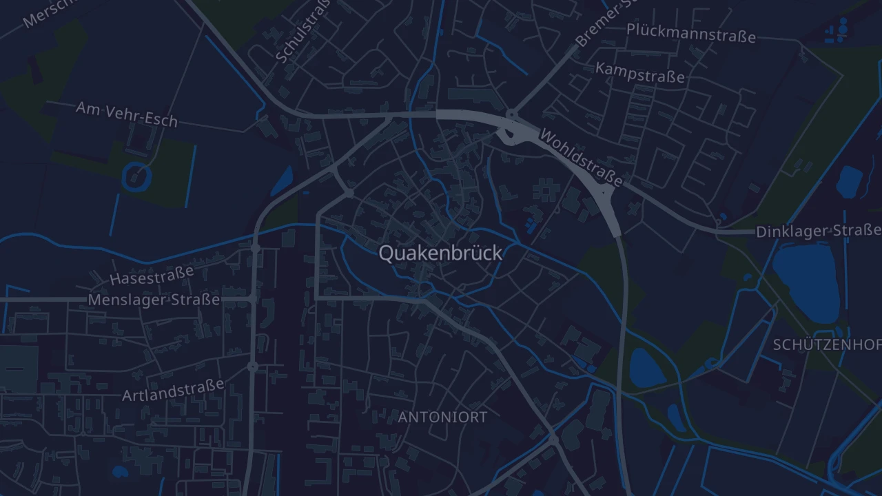 Karte von Quakenbrück
