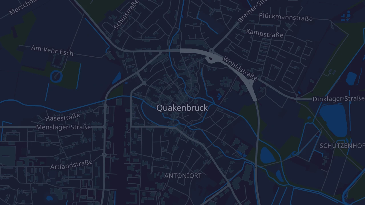 Karte von Quakenbrück