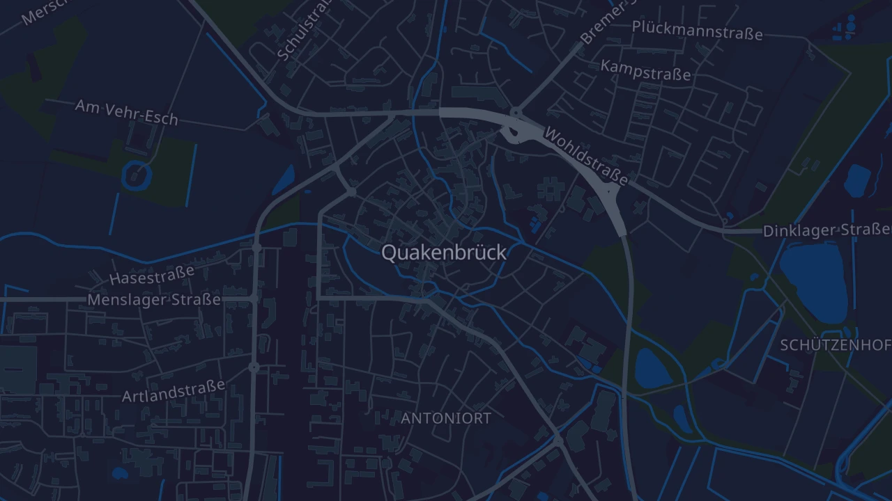 Karte von Quakenbrück