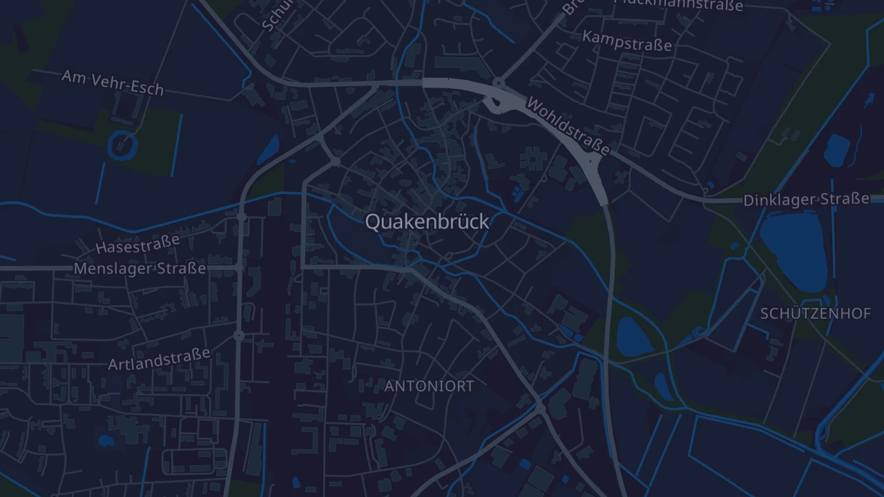 Karte von Quakenbrück
