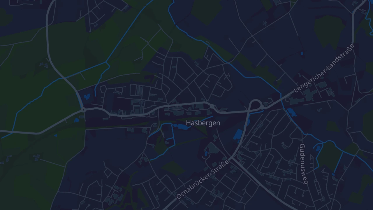 Karte von Hasbergen