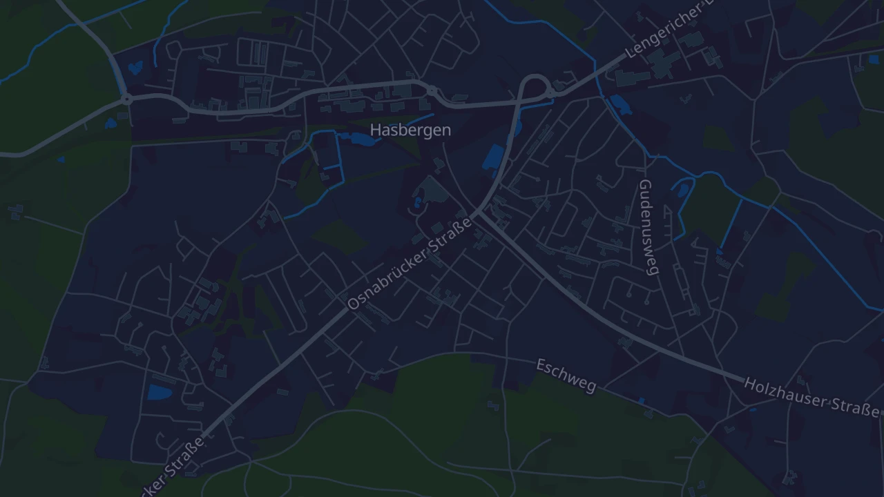 Karte von Hasbergen