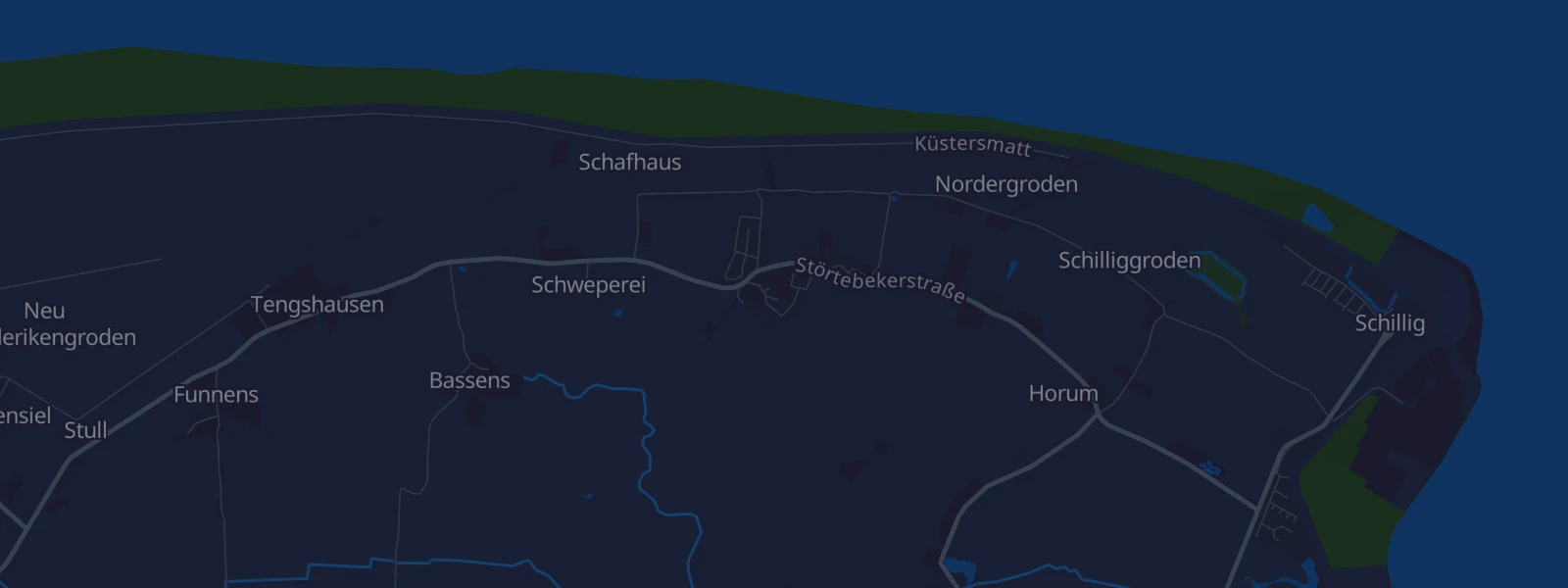 Karte von Wangerland Minsen