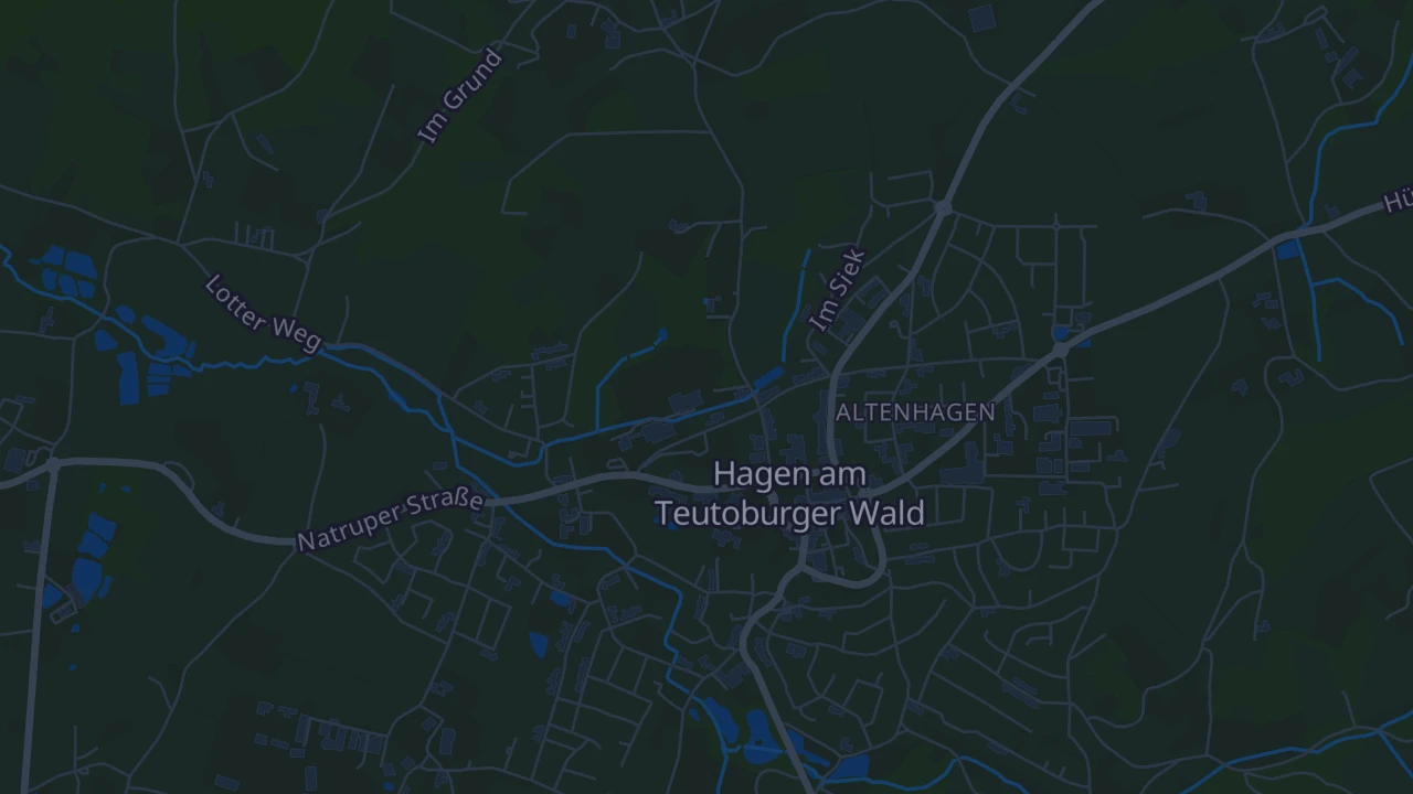 Karte von Hagen am Teutoburger Wald
