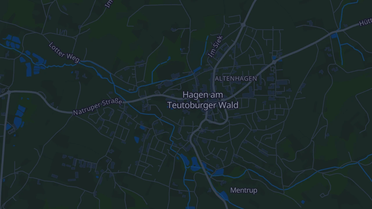 Karte von Hagen am Teutoburger Wald