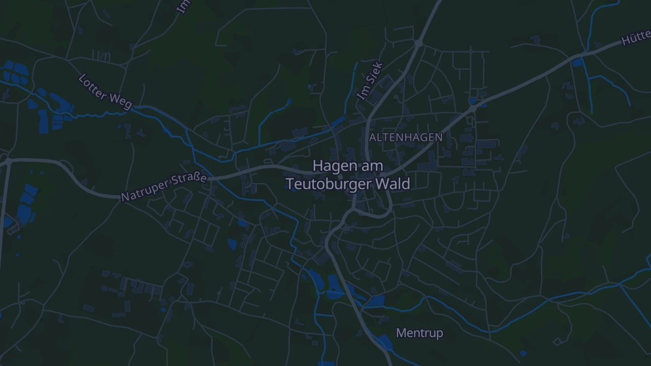 Karte von Hagen am Teutoburger Wald