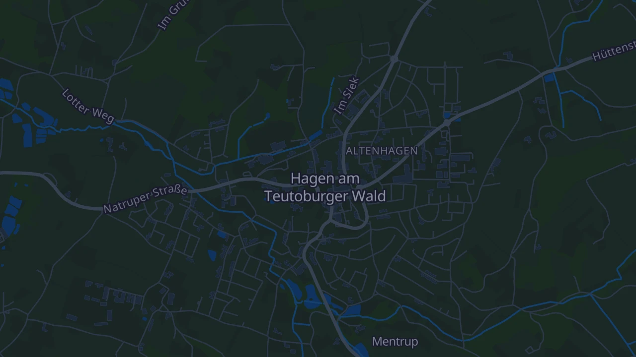Karte von Hagen am Teutoburger Wald