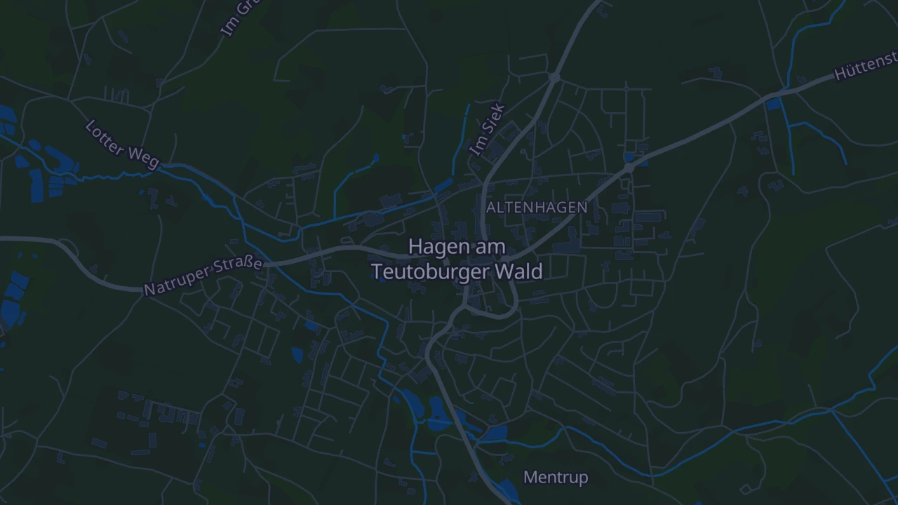 Karte von Hagen am Teutoburger Wald