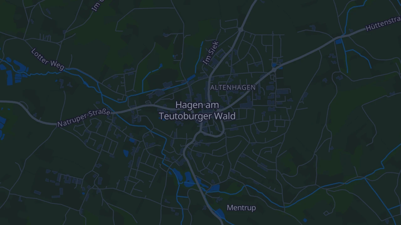 Karte von Hagen am Teutoburger Wald