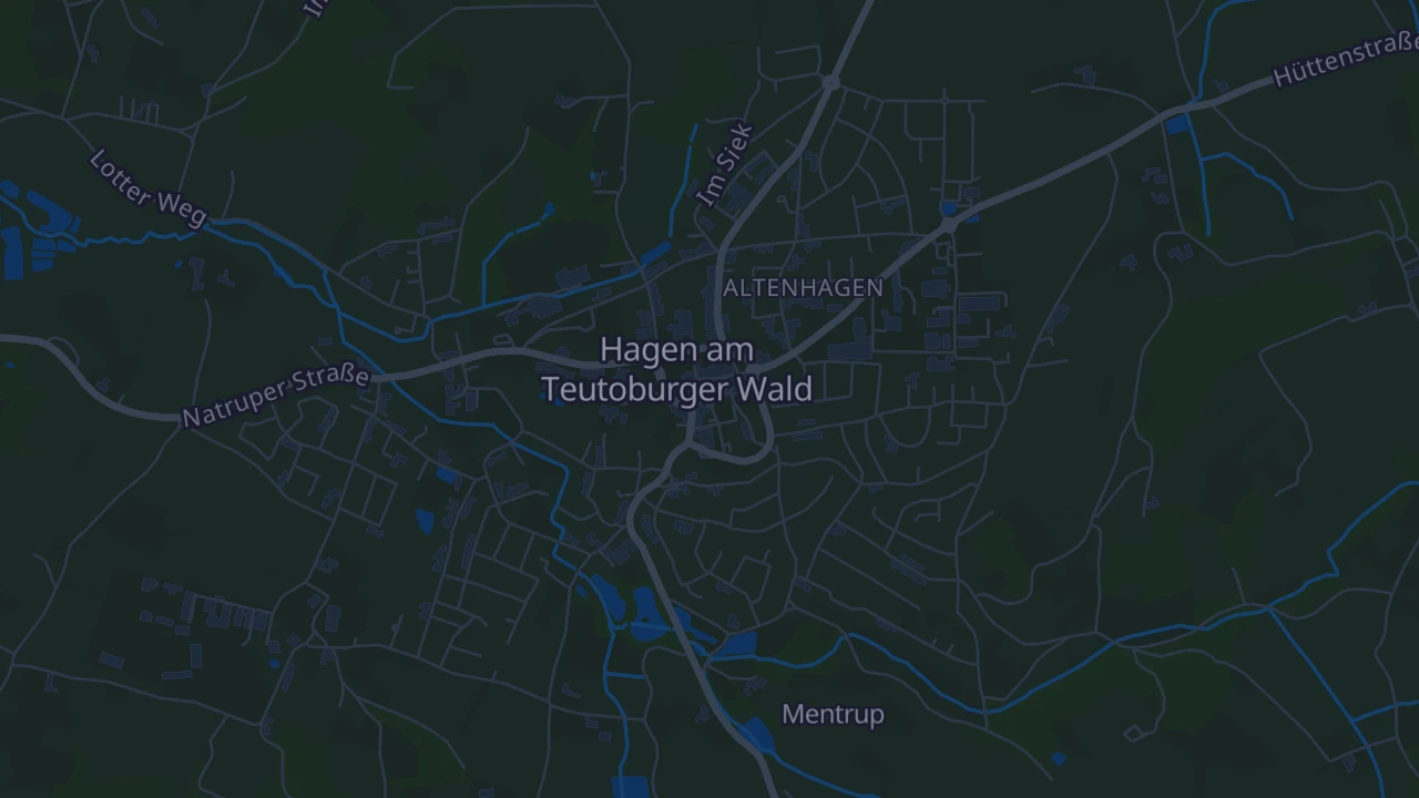 Karte von Hagen am Teutoburger Wald