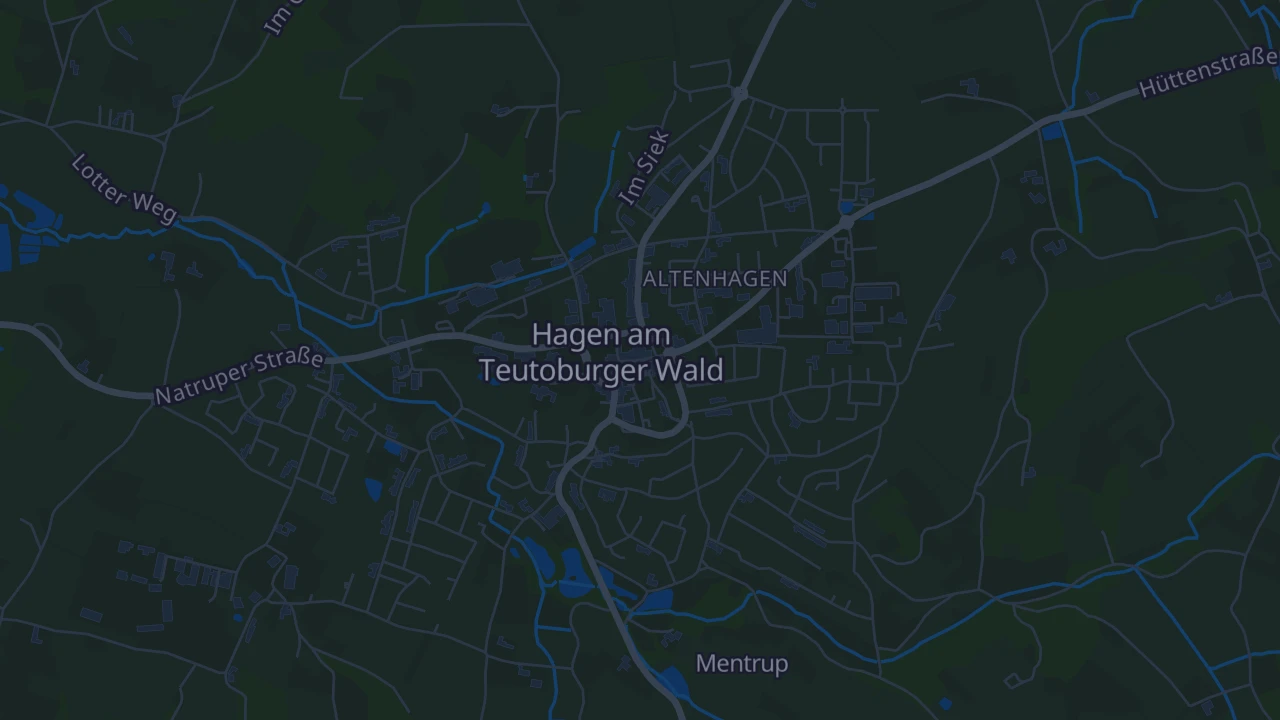 Karte von Hagen am Teutoburger Wald