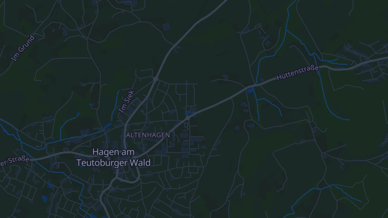 Karte von Hagen am Teutoburger Wald