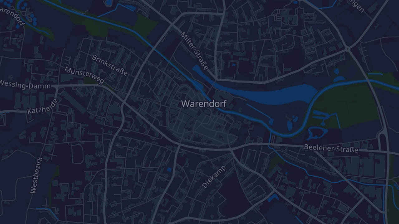 Karte von Warendorf