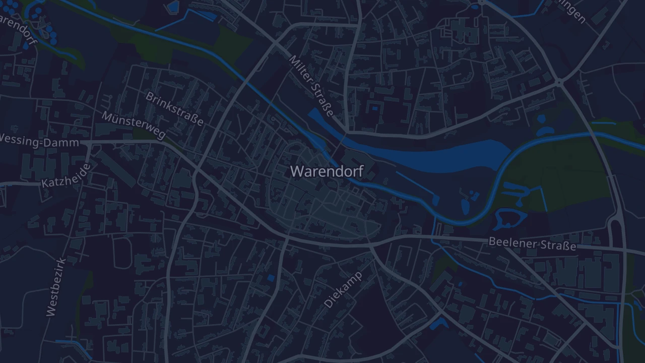 Karte von Warendorf