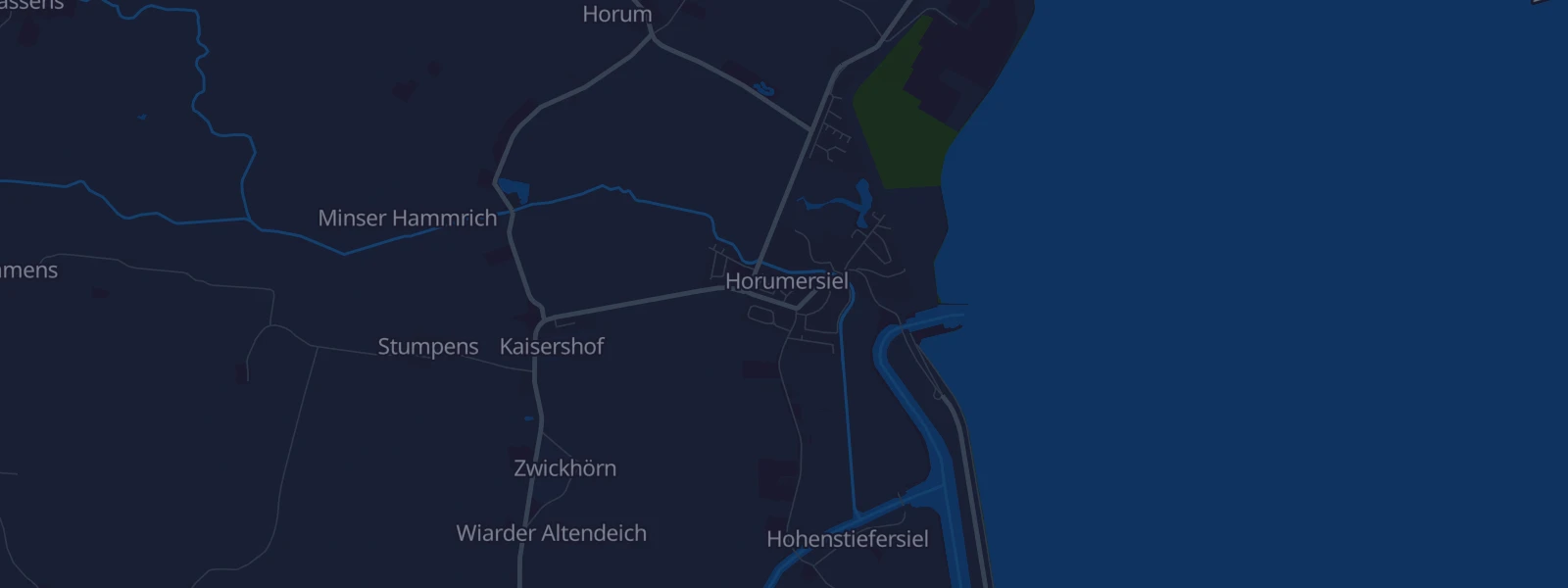 Karte von Wangerland Horumersiel