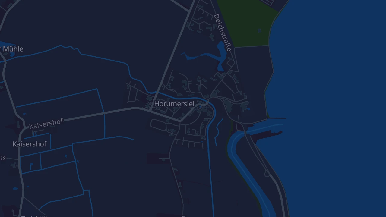 Karte von Wangerland Horumersiel