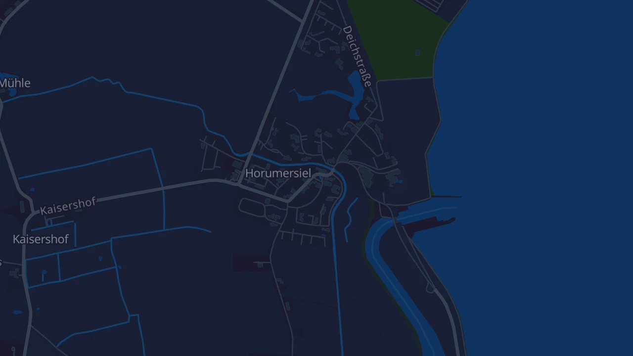 Karte von Wangerland Horumersiel