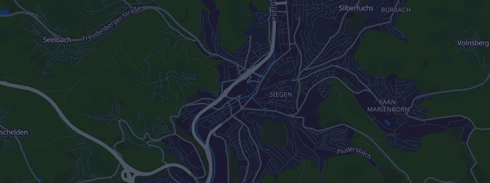 Karte von Siegen